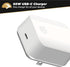 Scosche HPDC60WT-SP Powervolt 60W USB Type-C Wall Quick Charger Compatible with All Power Delivery 3.0, 2.0, and Standard USB-C or USB-PD Phone Devices in White