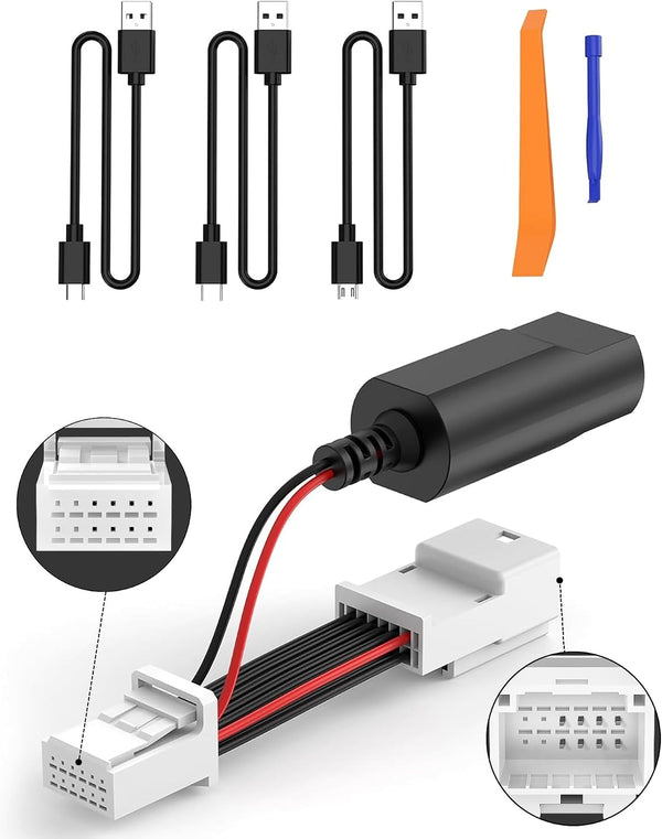 VASTHOME Dash Cam Power Adapter 12-pin Type A Compatible with Select Toyota Tacoma