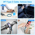USB C Charger Cable Fast Charging 3 Pack 3ft, for Samsung Galaxy Z Fold 6, iPhone 15 Pro Max, 3.1A Car USB A to C