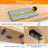 3 PCS Under Desk Laptop Mount with Anti-Scratch Felt Board, Durable Holder Tray for Laptop Storage