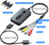 RCA Svideo to HDMI Converter with HDMI Cable, RCA S-Video HDMI Converter, CVBS Composite AV to HDMI Converter