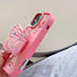 Cute 3D Butterfly iPhone 15 Pro Case, iPhone 14 Pro & 13 Pro with Kickstand, Shockproof Silicone Protector for Girls.