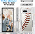 Google Pixel 7 Case, Baseball Sports White Pattern Shock-Absorption Hard PC and Inner Silicone Hybrid Dual Layer Armor