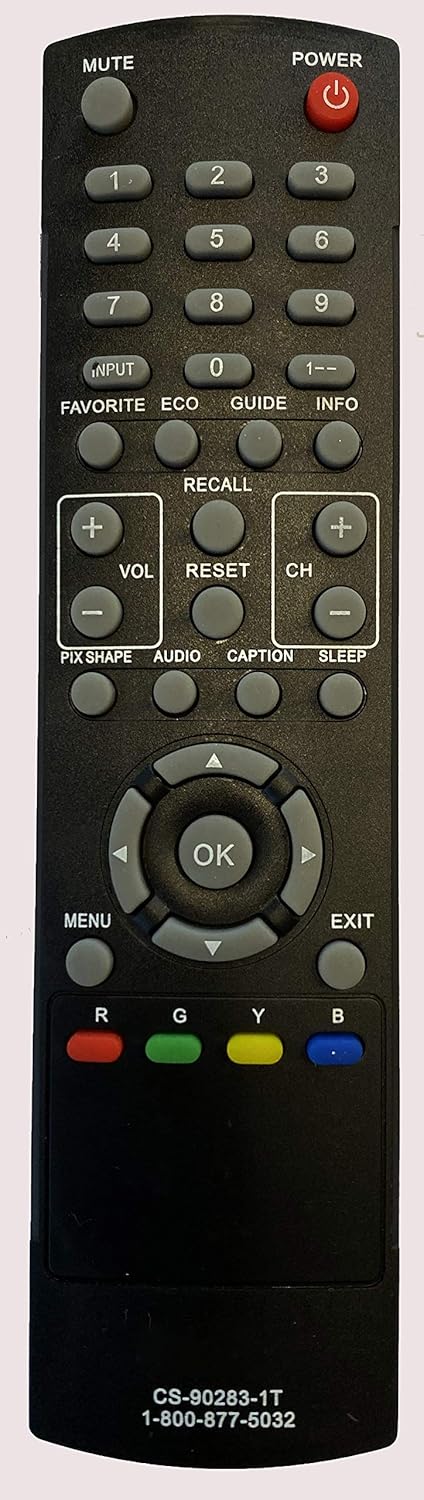 New CS-90283-1T Remote Control for SANYO TV Models DP32242, DP55441, DP46142, DP40142, DP42142