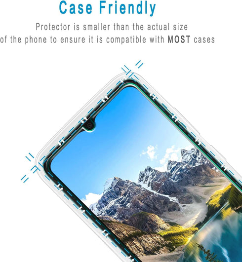 Samsung Galaxy A13 5G Tempered Glass Screen Protector (2 Pack) by HPTech, Easy Installation, Bubble Free, Case Friendly.
