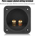 Speaker Box Terminal Cup, Square Double Binding Post Subwoofer Box Terminal Plates for DIY Home Car Stereo Speaker