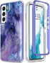 Esdot Samsung Galaxy S22 Plus Case - Fashionable Protective Phone Case Passing 21ft Drop Test (Purple Opal Marble)