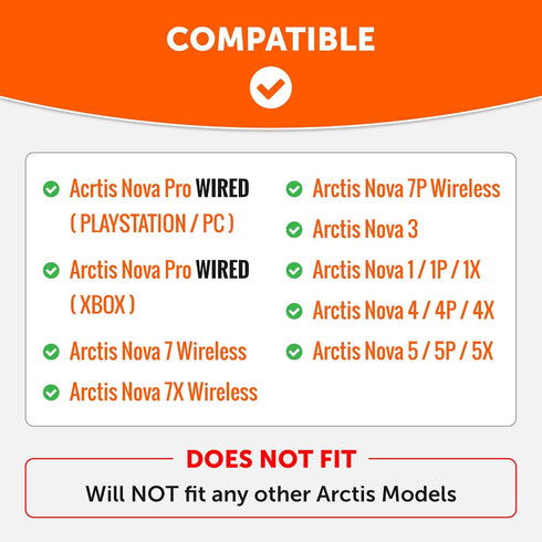 WC Freeze for Arctis Nova - Cooling Gel Replacement Earpads for Arctis Nova Pro Wired, Nova 7, 5, 4, 3, 1
