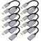 Short USB Extension Cable 6 inch 10 Pack, USB 3.0 A Male to Female Compatible with Flash Drive, Printer, Camera