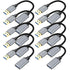 Short USB Extension Cable 6 inch 10 Pack, USB 3.0 A Male to Female Compatible with Flash Drive, Printer, Camera