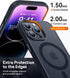 CANSHN Magnetic iPhone 14 Pro Case, Compatible with MagSafe, Translucent Matte, Slim Thin Shockproof Bumper Cover, 6.1