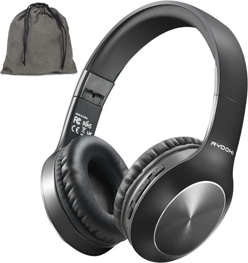 Bluetooth Headphones Over Ear, 68H Playtime, 3 EQ Music Modes, Wireless Headphones with Microphone, Deep Bass