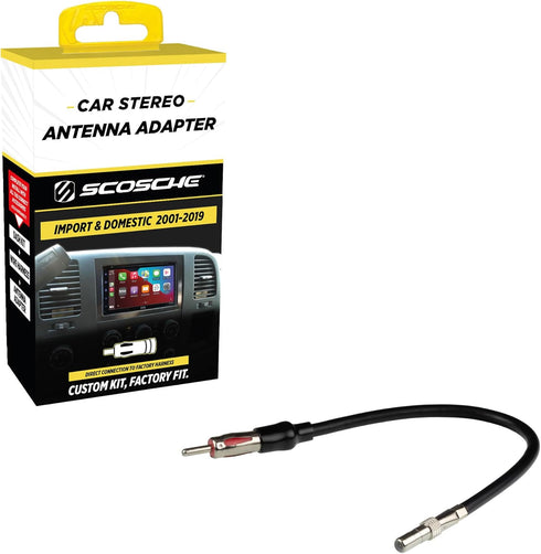 Scosche CRAB Antenna Adapter for Aftermarket Car Stereo Compatible with Select 2001-19 Import