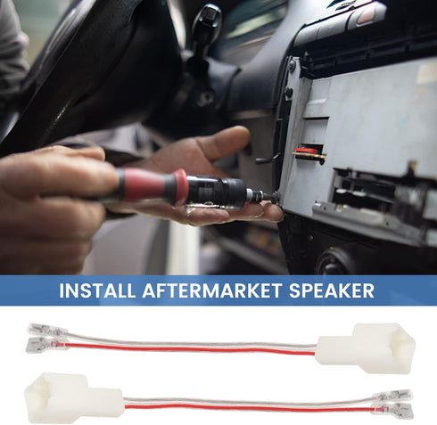 RED WOLF Door Speaker Wiring Harness Connector Adapter for Nissan Pathfinder Frontier