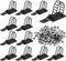50Pcs Adhesive Cable Management Ties - Extra Screw & Hole, Multi-Purpose Wire Organizer Adjustable Nylon Cable Straps