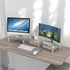 Hemudu Dual Monitor Stand, Adjustable Length and Angle Riser, Desktop Organizer for PC, Laptop