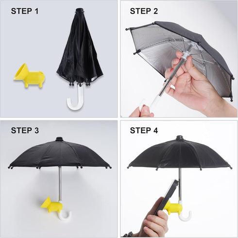 Adjustable Universal Cell Phone Umbrella Stand, Anti-Glare Cover Sun Shield, Outdoor Phone Sunshade Holder