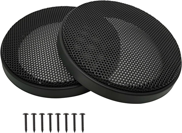 3" Speaker Grill Covers, Car Subwoofer Guard Protector, Black - 2Pcs