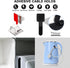 48Pcs Cord Organizer Kit, Reusable Silicone Cable Ties and Strong Adhesive Clips for Cable Management (Black)