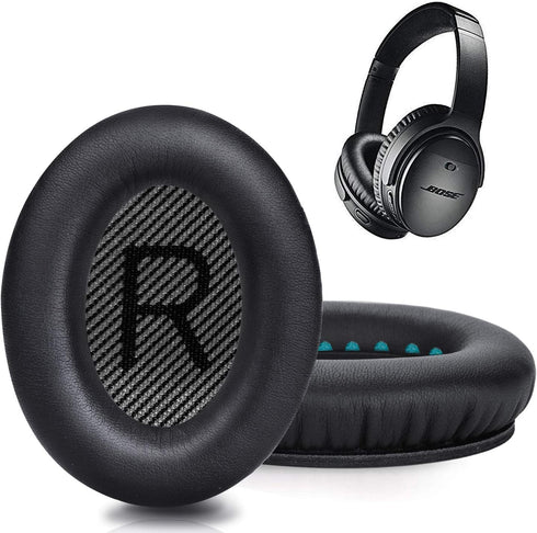 Premium Replacement Ear Pads for Bose QC35 & QC35ii Headphones, Comfortable Memory Foam, Fits QuietComfort