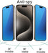 2 Pack Matte Anti-Blue Privacy Tempered Glass for iPhone 15 Pro Max Anti-glare Anti-Spy Screen Protector Anti-Peeping Film Electroplated Blue 6.7 inch