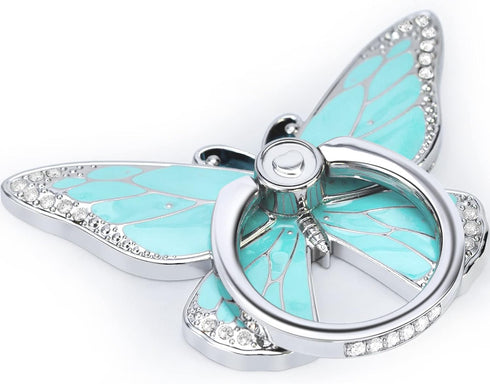 Doflyesky Butterfly Cell Phone Ring Grip Holder, 360 Degrees Rotation Phone Ring Grip