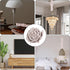 Fukaisu 180x14cm/70.9x5.5in Fabric Cord Cover, Linen Cable Sleeve for Chandelier Chain Lamp Wires TV Cords & Home Cable