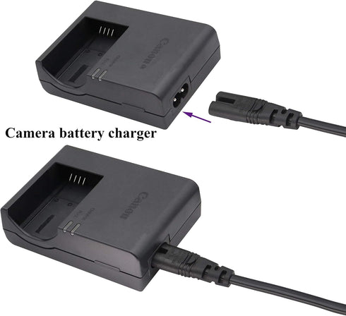 AAOTOKK (2 Pack) 320 C8 C7 Cable,10A 125V 8 C7 C8 (0.3m/1ft) (C8 2*C7) IEC to Dual Y Splitter Power AC Adapter Figure