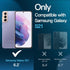 JETech 3-Pack Tempered Glass Screen Protector for Samsung Galaxy S21 5G, 6.2-Inch, HD Clear, Fingerprint ID Compatible.