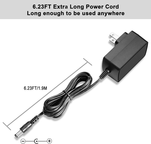 iwoly Cordless Vacuum Charger, AC Adapter 100-240V 50-60Hz for iwoly C150 and D300 Lithium Li-ion Battery Pack (U)