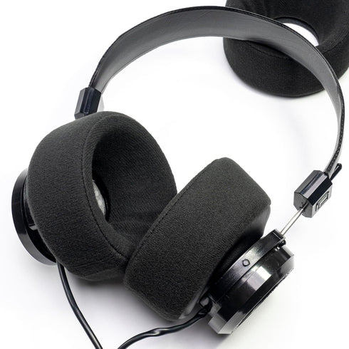 Bowl Shape Over Ear Pads for Grado Headphones SR60 SR80 SR125 SR225 SR325 PS500 PS1000, Warmer Sound Boosted Lows Velour