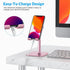 OMOTON Adjustable Cell Phone Stand, Height Desk Dock Holder for iPhone SE 2/11/11 Pro/XS Max/XR, Samsung Galaxy