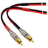 CESS-064-1f 2-Channel Speaker Cables to RCA Plugs Adapter (1 Foot)