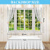 Allenjoy 7x5ft Spring Window Scenery Photography Backdrop White Windowsill Floral Green Forest Natural Photocall Background Party Banner Wall Decor Newborn Baby Kids Family Photo Shoot Booth Props