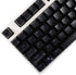 YMDK 104 Key SA Profile ANSI ISO Double Shot Keycaps for Standard MX 104 87 61 Keyboard (Black)