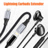 AGVEE [2 Pack 3.3ft Extension Cable Braided Female to Male Lightning Extender Cord Compatible with iPhone Pad Charger,