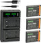 Kastar 3-Pack LB-012 Battery and LTD2 USB Charger, Compatible with Kodak PixPro FZ51, FZ52, FZ53, SL5 Camera