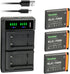 Kastar 3-Pack LB-012 Battery and LTD2 USB Charger, Compatible with Kodak PixPro FZ51, FZ52, FZ53, SL5 Camera