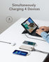 VEGER Portable Charger for iPhone, 10000mAh Slim Fast Charging USB C Power Bank with Built-in Cables