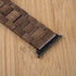 Wooden Watch Band for Apple Watch, Natural Hardwood Strap for iWatch Series 1-8, Walnut (42/44/45mm)