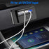 Linkstyle 2PCS RV USB Outlet, 66W 12V Charger Socket with 2 USB A Ports and 1 USB C Port, Outlet with Switch for Car