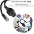 QIANRENON RJ11/RJ12 6P6C Waterproof Connector, CAT3 RJ12 Male to Female Outdoor Telephone Line Socket, IP67 Waterproof,