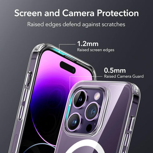 ESR Case for iPhone 14 Pro, Compatible with MagSafe, Shockproof Military-Grade Protection, Clear