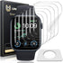 UniqueMe 6 Pack TPU Screen Protector for Apple Watch 44mm SE Series 6/5/4, Anti-Scratch Soft HD Clear Film