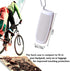LTGEM Silicone Carrying Travel Case for JBL FLIP 5 Waterproof Portable Speaker with Extra Carabiner - White
