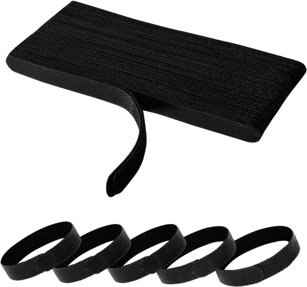 50PCS 6 Inch Adjustable 6-Inch Cord Organizer Ties, Fastening Cable Ties,Microfiber Cloth