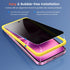 Fotbor 2Pack iPhone 16 Privacy Screen Protector with 2Pack Camera Lens Protector, Anti Spy Tempered Glass Kit
