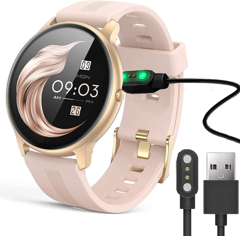 Compatible with AGPTEK LW11 Smartwatch Charger, Lamshaw Magnetic USB Charging Cable Replacement (Black)