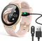 Compatible with AGPTEK LW11 Smartwatch Charger, Lamshaw Magnetic USB Charging Cable Replacement (Black)
