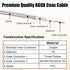 RG8X 15FT,Ultra 50 MOOKEERF SMA Male to SMA Male Coaxial Cable Low Loss SMA Extension Cable ohm for Router,GPS,RF